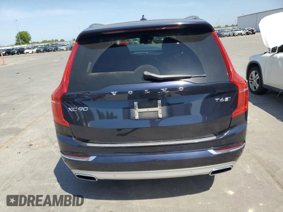 2016 Volvo XC90 T6 Inscription with VIN YV4A22PL8G1081339, listed as a Copart auction lot 53119365 with 61,628 mi miles and Salvage Title. Bid and sale history available at carsss.com. Image 6.