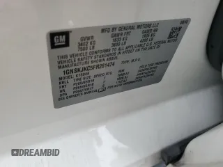 2015 Chevrolet Suburban LT z VIN 1GNSKJKC5FR261474, wystawiony jako Copart lot #60679775 z przebiegiem 128 851 mil mil oraz Czysty tytuł • Clean title. Historia ofert i sprzedaży dostępna na DreamBid. Obrazek 13.