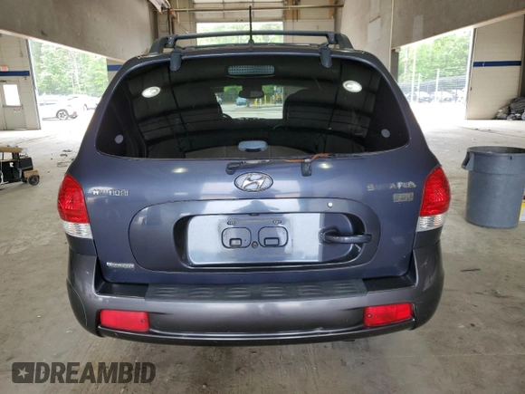 2006 Hyundai Santa Fe GLS z VIN KM8SC13E36U067833, wystawiony jako Copart lot #58409105 z przebiegiem 171 550 mil mil oraz Szkoda całkowita • Salvage title. Historia ofert i sprzedaży dostępna na DreamBid. Obrazek 6.