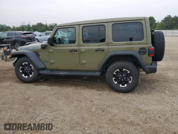 2025 Jeep Wrangler Rubicon with VIN 1C4RJXR61SW513701, listed as a Copart auction lot 59692735 with 4,778 mi miles and Salvage title. Bid and sale history available at DreamBid. Image 2.