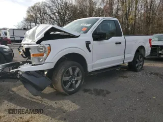 2022 Ford F-150 XL with VIN 1FTMF1E53NKE45810, listed as a Copart auction lot 82025684 with 75,442 mi miles and Salvage Title. Bid and sale history available at DreamBid. Image 1.
