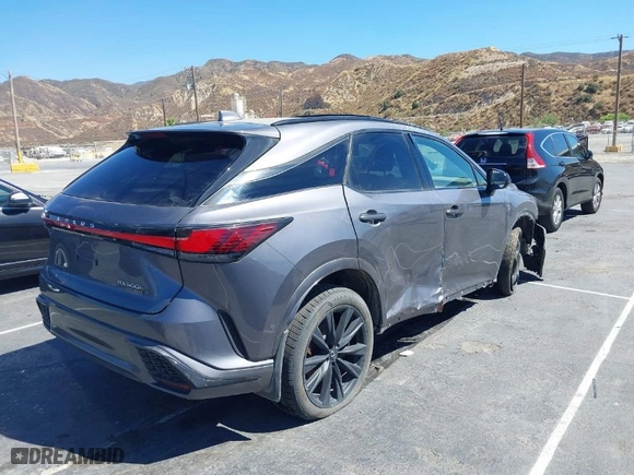 2023 Lexus RX with VIN 2T2BCMEA6PC006969, listed as a IAAI auction lot 40154592 with 1 miles. Bid and sale history available at carsss.com. Image 4.