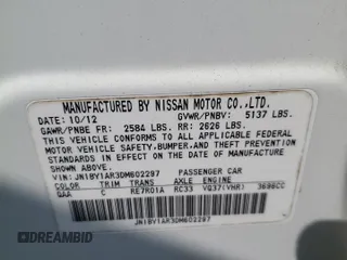 2013 Infiniti M with VIN JN1BY1AR3DM602297, listed as a Copart auction lot 73646414 with 122,431 mi miles and Salvage Title. Bid and sale history available at DreamBid. Image 13.