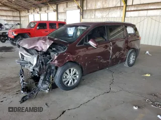 2017 Kia Sedona LX with VIN KNDMB5C14H6229609, listed as a Copart auction lot 54563715 with 110,133 mi miles and Salvage Title. Bid and sale history available at DreamBid. Image 1.