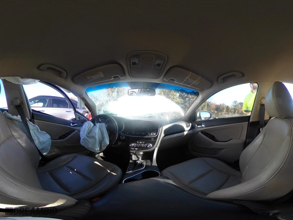 2015 Kia Optima EX with VIN 5XXGN4A73FG390781, listed as a IAAI auction lot 41828026 with 1 mi miles. Bid and sale history available at carsss.com. Image 21.