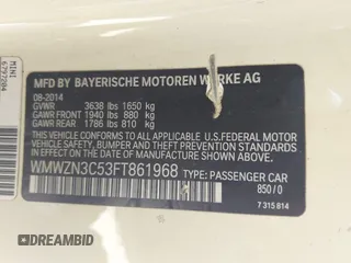 2015 MINI Convertible with VIN WMWZN3C53FT861968, listed as a IAAI auction lot 42717485 with 79,840 mi miles and . Bid and sale history available at DreamBid. Image 9.