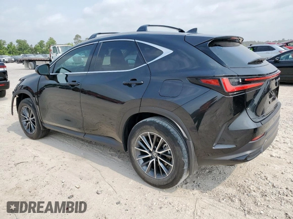 2025 Lexus NX 250 with VIN 2T2ADCAZ2SC022917, listed as a Copart auction lot 57884435 with 5,740 mi miles and Salvage title. Bid and sale history available at DreamBid. Image 2.