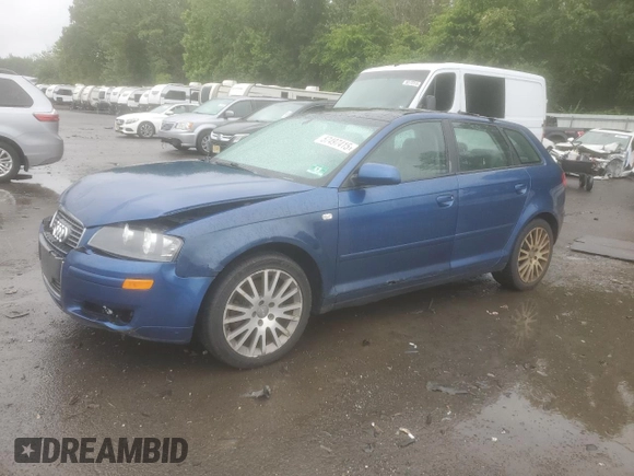 2008 Audi A3 z VIN WAUNF78P08A040421, wystawiony jako Copart lot #57497415 z przebiegiem 135 032 mil mil oraz Szkoda całkowita • Salvage title. Historia ofert i sprzedaży dostępna na DreamBid. Obrazek 1.