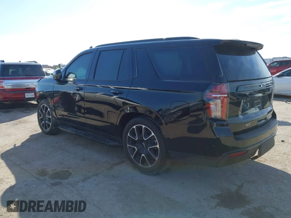 2024 Chevrolet Tahoe RST with VIN 1GNSCRKD7RR224919, listed as a IAAI auction lot 41588409 with 17,247 mi miles and . Bid and sale history available at DreamBid. Image 3.