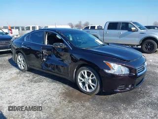 2013 Nissan Maxima S with VIN 1N4AA5AP6DC818420, listed as a IAAI auction lot 41261201 with 86,330 mi miles and . Bid and sale history available at DreamBid. Image 1.