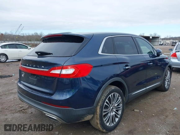 2017 Lincoln MKX Reserve with VIN 2LMPJ6LR4HBL26385, listed as a IAAI auction lot 41543226 with 59,562 mi miles. Bid and sale history available at carsss.com. Image 4.