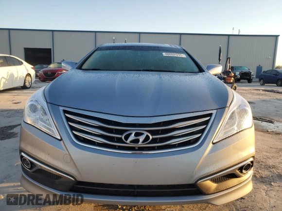 2016 Hyundai Azera with VIN KMHFG4JG8GA569641, listed as a Copart auction lot 48692095 with 81,532 mi miles and Salvage title. Bid and sale history available at DreamBid. Image 5.