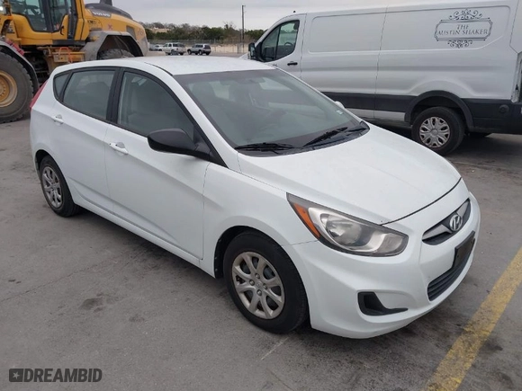 2012 Hyundai Accent GS with VIN KMHCT5AE4CU051716, listed as a IAAI auction lot 41692287 with 173,861 mi miles. Bid and sale history available at carsss.com. Image 1.