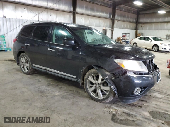 2015 Nissan Pathfinder Platinum z VIN 5N1AR2MM6FC702457, wystawiony jako Copart lot #55302175 z przebiegiem 132 255 mil mil oraz Szkoda całkowita • Salvage title. Historia ofert i sprzedaży dostępna na DreamBid. Obrazek 4.