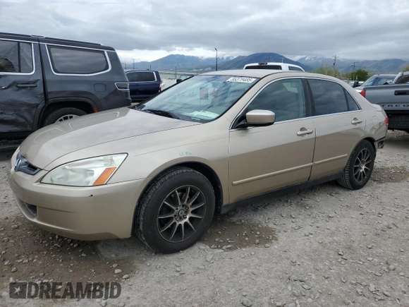 2004 Honda Accord LX z VIN 1HGCM663X4A102798, wystawiony jako Copart lot #55379485 z przebiegiem Nie podano mil oraz Szkoda całkowita • Salvage title. Historia ofert i sprzedaży dostępna na DreamBid. Obrazek 1.