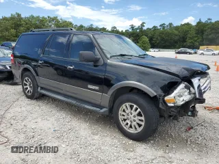 2007 Ford Expedition EL XLT with VIN 1FMFK15537LA92630, listed as a Copart auction lot 59059594 with 239,346 mi miles and Salvage Title. Bid and sale history available at carsss.com. Image 4.