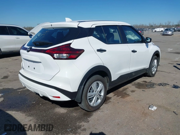 2024 Nissan Kicks S with VIN 3N1CP5BV1RL574737, listed as a IAAI auction lot 41598385 with 4,649 mi miles and . Bid and sale history available at carsss.com. Image 4.