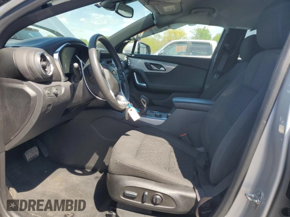 2022 Chevrolet Blazer LT with VIN 3GNKBHR40NS165707, listed as a Copart auction lot 56147245 with Not provided miles and Salvage title. Bid and sale history available at DreamBid. Image 7.