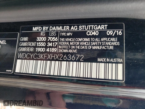 2017 Mercedes-Benz G 550 z VIN WDCYC3KFXHX263672, wystawiony jako Copart lot #53828544 z przebiegiem 85 909 mil mil oraz Szkoda całkowita • Salvage title. Historia ofert i sprzedaży dostępna na DreamBid. Obrazek 13.