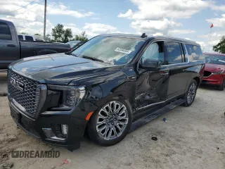 2023 GMC Yukon XL Denali Ultimate with VIN 1GKS2KKL7PR190265, listed as a Copart auction lot 63596504 with 37,297 mi miles and Salvage Title. Bid and sale history available at carsss.com. Image 1.