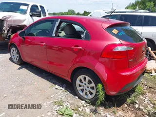 2013 Kia Rio SX with VIN KNADN5A37D6191148, listed as a IAAI auction lot 42502089 with Not provided miles and . Bid and sale history available at DreamBid. Image 3.