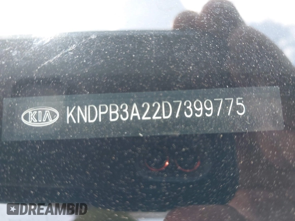 2013 Kia Sportage LX with VIN KNDPB3A22D7399775, listed as a IAAI auction lot 42358930 with 102,280 mi miles and . Bid and sale history available at DreamBid. Image 9.