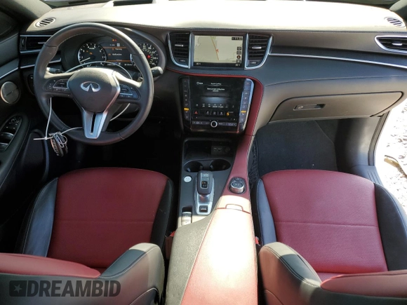 2024 Infiniti QX55 Sensory with VIN 3PCAJ5LR7RF112348, listed as a Copart auction lot 87254614 with 14,051 mi miles and Salvage Title. Bid and sale history available at DreamBid. Image 8.
