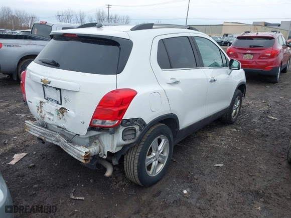 2017 Chevrolet Trax LT with VIN KL7CJLSB3HB237119, listed as a IAAI auction lot 41770633 with 203,167 mi miles. Bid and sale history available at carsss.com. Image 4.