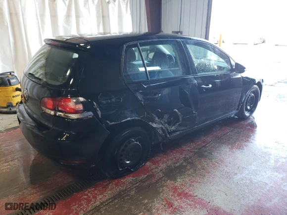 2010 Volkswagen Golf with VIN WVWDB7AJ1AW203182, listed as a Copart auction lot 78015184 with 126,506 mi miles and Salvage Title. Bid and sale history available at carsss.com. Image 3.