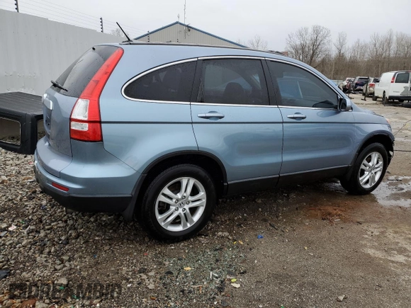2011 Honda CR-V EX-L with VIN 5J6RE3H72BL025814, listed as a Copart auction lot 47778065 with 96,943 mi miles and Salvage Title. Bid and sale history available at carsss.com. Image 3.