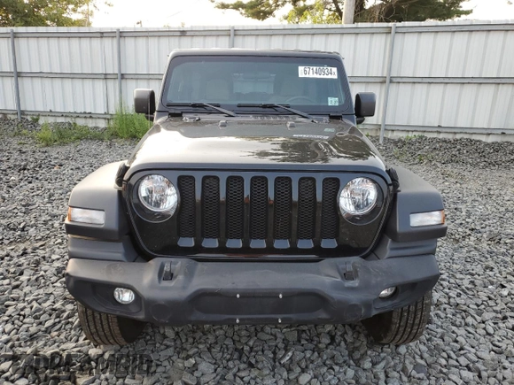 2022 Jeep Wrangler Unlimited Sport with VIN 1C4HJXDNXNW199299, listed as a Copart auction lot 67140934 with 30,996 mi miles and Salvage Title. Bid and sale history available at DreamBid. Image 5.