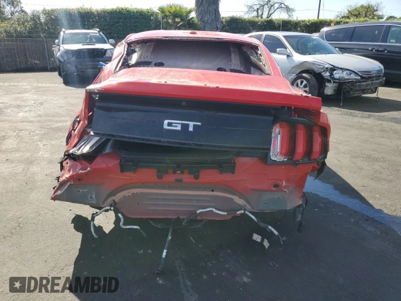 2018 Ford Mustang GT z VIN 1FA6P8CF6J5127088, wystawiony jako Copart lot #52038845 z przebiegiem 37 180 mil mil oraz Szkoda całkowita • Salvage title. Historia ofert i sprzedaży dostępna na DreamBid. Obrazek 6.