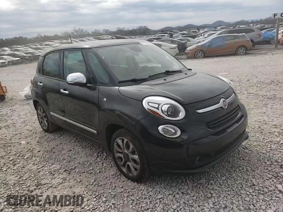2017 FIAT 500L Lounge with VIN ZFBCFACH1HZ040164, listed as a Copart auction lot 47177495 with 35,209 mi miles and Salvage Title. Bid and sale history available at DreamBid. Image 12.