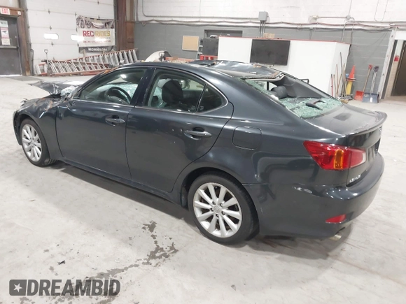 2009 Lexus IS 250 with VIN JTHCK262992031405, listed as a IAAI auction lot 41892158 with 116,419 mi miles. Bid and sale history available at carsss.com. Image 3.