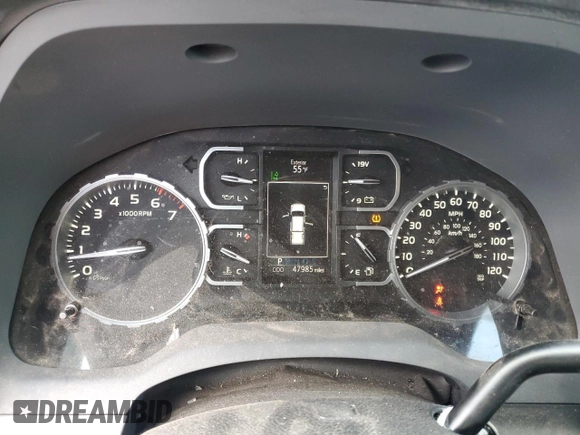 2019 Toyota Tundra SR with VIN 5TFRM5F19KX144410, listed as a Copart auction lot 45596465 with 47,985 mi miles and Salvage title. Bid and sale history available at DreamBid. Image 9.