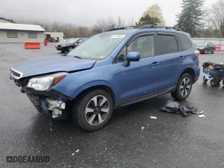 2018 Subaru Forester Premium with VIN JF2SJAGC2JH554110, listed as a Copart auction lot 52105625 with 100,959 mi miles and Salvage Title. Bid and sale history available at carsss.com. Image 1.