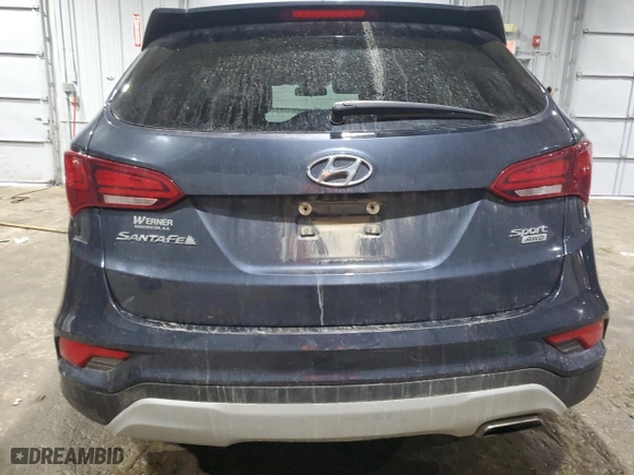 2018 Hyundai Santa Fe Sport 2.4L with VIN 5NMZTDLB4JH097921, listed as a Copart auction lot 46333385 with 115,405 mi miles and Salvage Title. Bid and sale history available at carsss.com. Image 6.