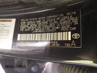 2018 Toyota C-HR XLE with VIN JTNKHMBX5J1009321, listed as a IAAI auction lot 41458806 with 78,591 mi miles. Bid and sale history available at carsss.com. Image 9.