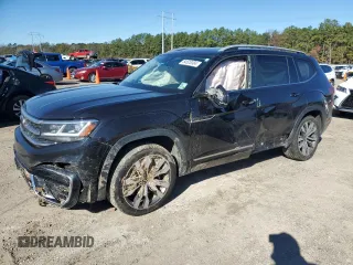 2021 Volkswagen Atlas SEL R-Line z VIN 1V2SR2CA8MC548474, wystawiony jako Copart lot #84528384 z przebiegiem 47 854 mil mil oraz Szkoda całkowita • Salvage title. Historia ofert i sprzedaży dostępna na DreamBid. Obrazek 1.