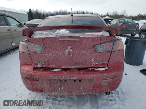 2016 Mitsubishi Lancer SE with VIN JA32V2FW4GU601351, listed as a Copart auction lot 45385585 with 0 mi miles and Salvage Title. Bid and sale history available at carsss.com. Image 6.