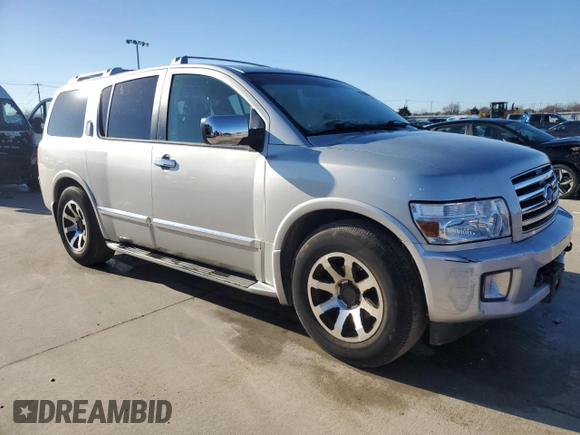 2006 Infiniti QX56 z VIN 5N3AA08A16N804708, wystawiony jako Copart lot #86788354 z przebiegiem 205 417 mil mil oraz Czysty tytuł • Clean title. Historia ofert i sprzedaży dostępna na DreamBid. Obrazek 4.