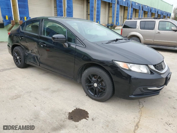 2015 Honda Civic Sedan LX with VIN 19XFB2F53FE272321, listed as a Copart auction lot 52527045 with 80,083 mi miles and Salvage Title. Bid and sale history available at carsss.com. Image 4.