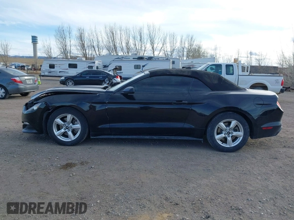 2015 Ford Mustang V6 with VIN 1FATP8EM8F5338590, listed as a IAAI auction lot 41707171 with 91,686 mi miles and . Bid and sale history available at DreamBid. Image 15.