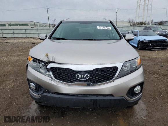 2013 Kia Sorento LX with VIN 5XYKT3A62DG422842, listed as a Copart auction lot 51766765 with 61,940 mi miles and Salvage Title. Bid and sale history available at carsss.com. Image 5.