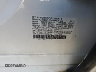 2022 Acura MDX w/Advance Package with VIN 5J8YE1H87NL047599, listed as a Copart auction lot 46149025 with 0 mi miles and Salvage Title. Bid and sale history available at carsss.com. Image 13.