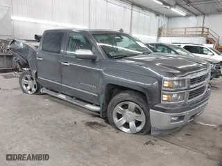 2014 Chevrolet Silverado 1500 LTZ with VIN 3GCUKSEC3EG241015, listed as a IAAI auction lot 41443514 with 193,329 mi miles. Bid and sale history available at carsss.com. Image 1.