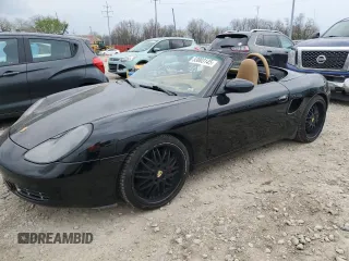 2001 Porsche Boxster S with VIN WP0CB29831U663245, listed as a Copart auction lot 53003145 with 135,346 mi miles and Salvage Title. Bid and sale history available at carsss.com. Image 1.