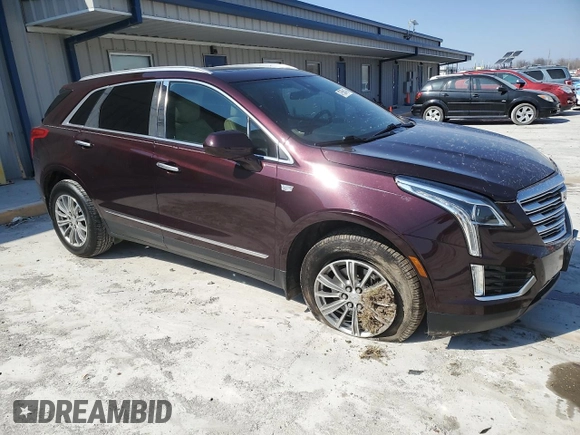 2017 Cadillac XT5 Luxury FWD with VIN 1GYKNBRS0HZ219259, listed as a Copart auction lot 47556415 with 50,946 mi miles and Salvage Title. Bid and sale history available at carsss.com. Image 4.