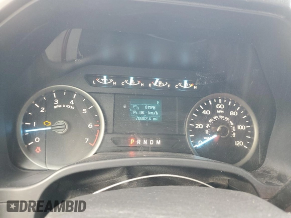 2019 Ford F-150 XL with VIN 1FTEW1C46KKC52481, listed as a Copart auction lot 46554605 with 70,002 mi miles and Salvage Title. Bid and sale history available at DreamBid. Image 9.