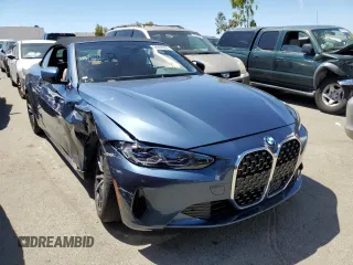 2023 BMW 4 Series 430i with VIN WBA23AT06PCM73232, listed as a Copart auction lot 56950904 with 8,567 mi miles and Salvage Title. Bid and sale history available at carsss.com. Image 4.